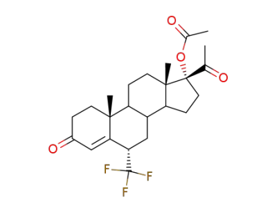 17-hydroxy-6α-(trifluoromethyl)pregn-4-ene-3,20-dione 17-acetate