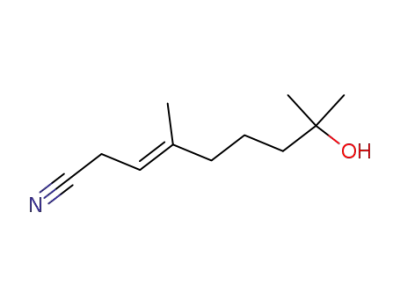 (3E)-8-hydroxy-4,8-dimethyl-3-nonenenitrile